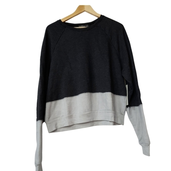 Zella Dip Dyed Sweatshirt Grey Forged Size L - Picture 3 of 10